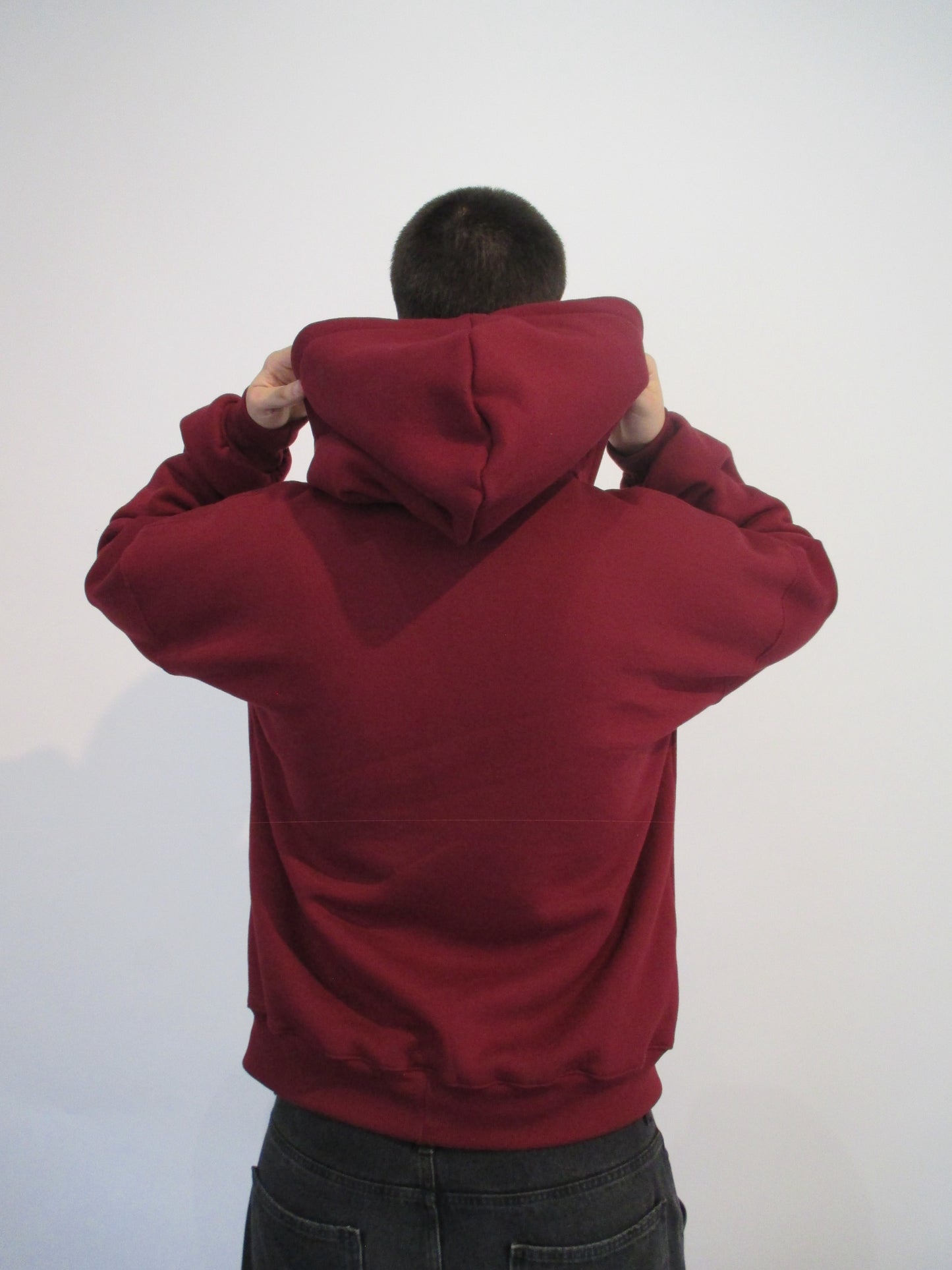 zip hoodie bordo