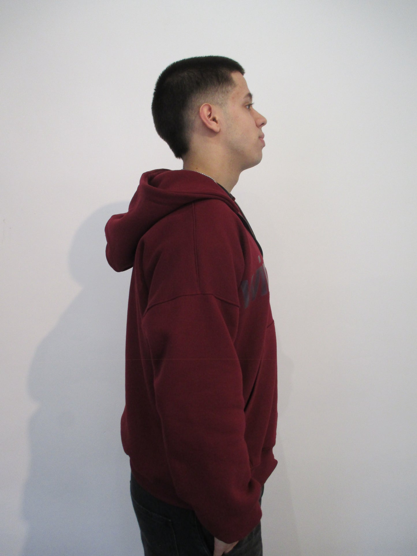 zip hoodie bordo